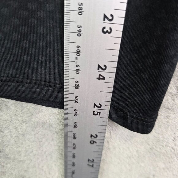 Womens Nike Dri Fit Black Cropped Leggings Polyester Spandex Activewear Size L - Picture 11 of 12